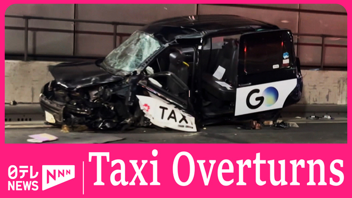 Taxi overturns on Tokyo's expressway, kills 2