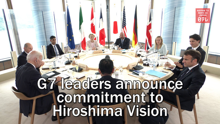 G7 leaders announce commitment to Hiroshima Vision