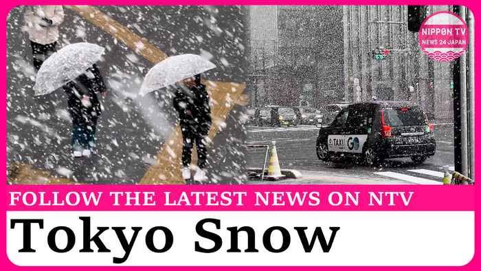 Snow falls on Tokyo and mountainous areas in surrounding Kanto region