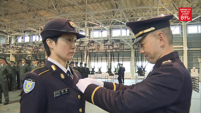 Japan's 1st female paratrooper