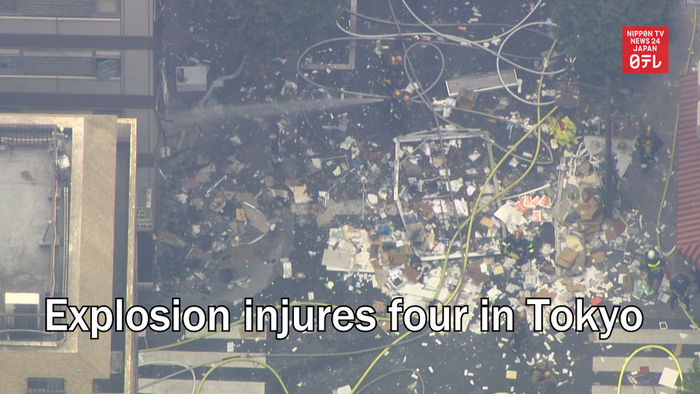 Explosion in commercial building injures four in Tokyo