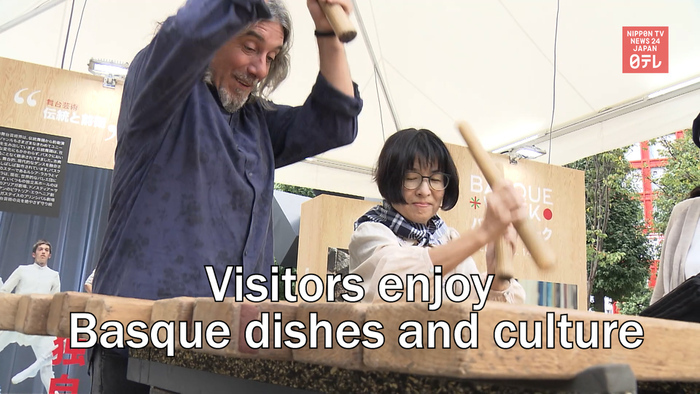 Visitors enjoy Basque dishes and culture