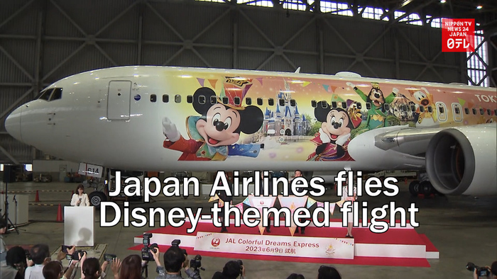 Japan Airlines flies Disney-themed flight