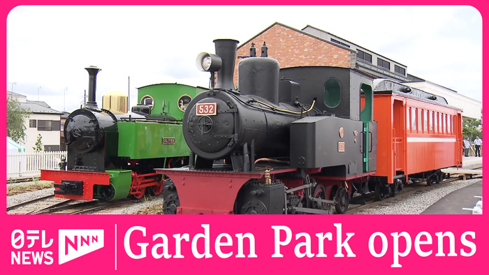 People flock to new railway-themed Garden Park north of Tokyo