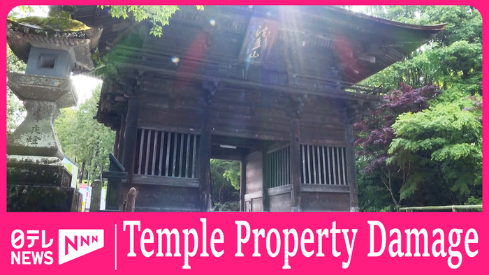 Damage at Hattasan Sonei-ji Temple