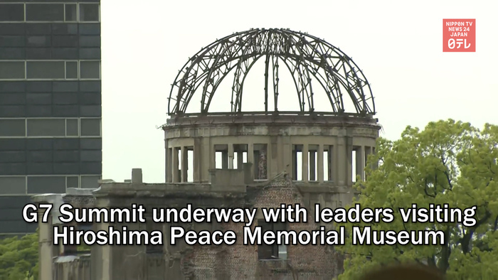 G7 Summit underway with leaders visiting Hiroshima Peace Memorial Museum