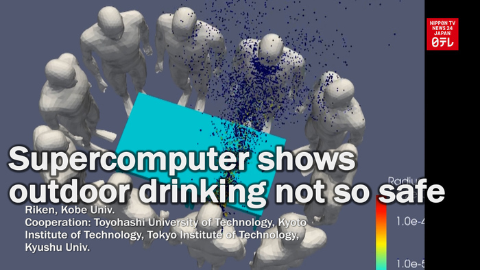 Supercomputer shows COVID infection risk of outdoor drinking