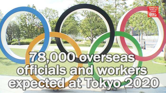 Japan to accept around 78,000 overseas officials and workers at Tokyo Games