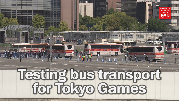 Bus transport for Tokyo Games tested