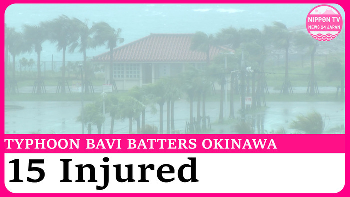 Typhoon causes injuries, widespread power outages in Okinawa