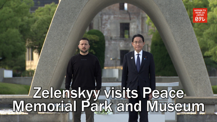 Zelenskyy visits Hiroshima Peace Memorial Park and Museum