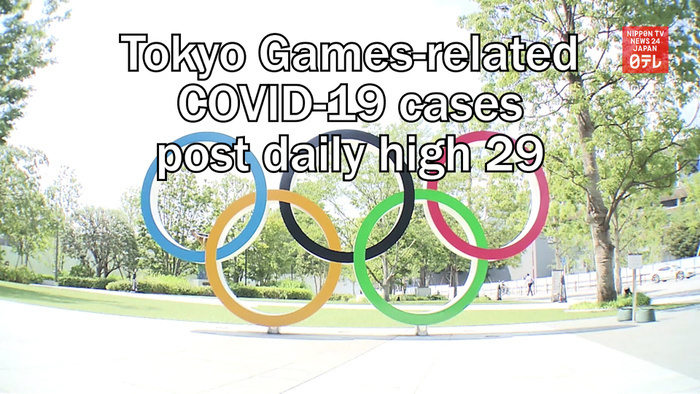 Tokyo Games-related COVID-19 cases post daily high 29