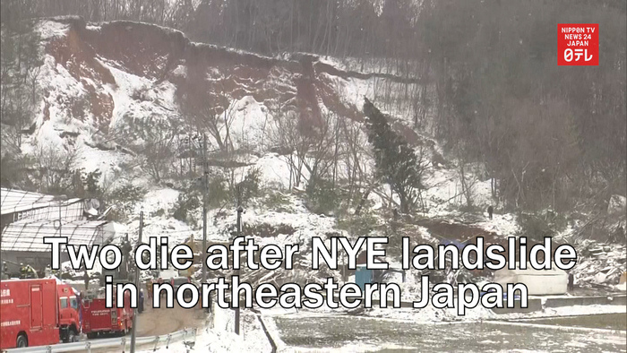Two die after NYE landslide in northeastern Japan