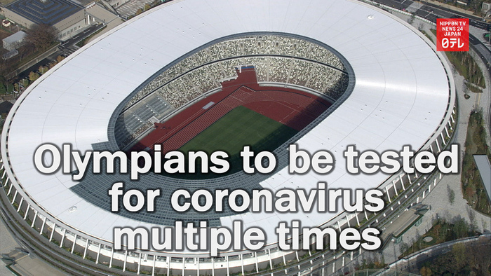 Olympians to be tested for coronavirus multiple times