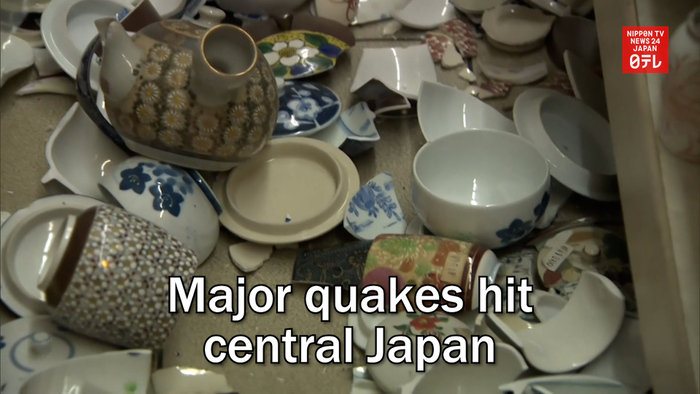 Major quakes hit central Japan