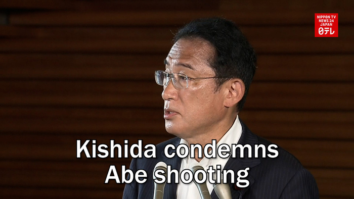 Kishida condemns Abe shooting