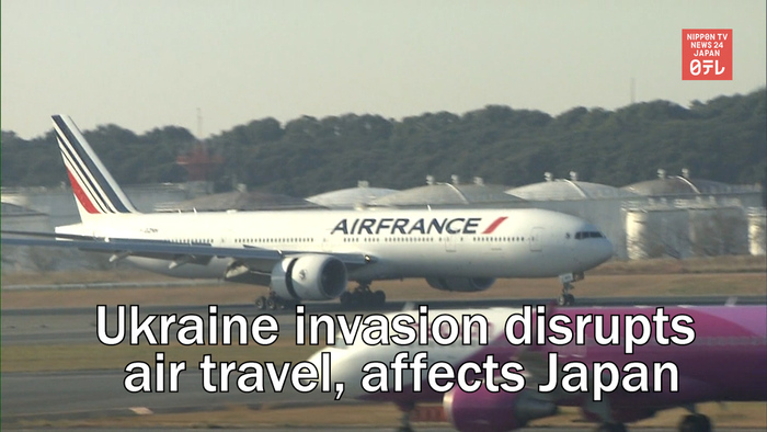 Ukraine invasion disrupts air travel, affects Japan