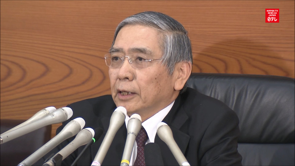 Bank of Japan announces negative interest rates