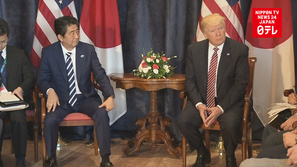 Abe and Trump confirm summit with South Korea