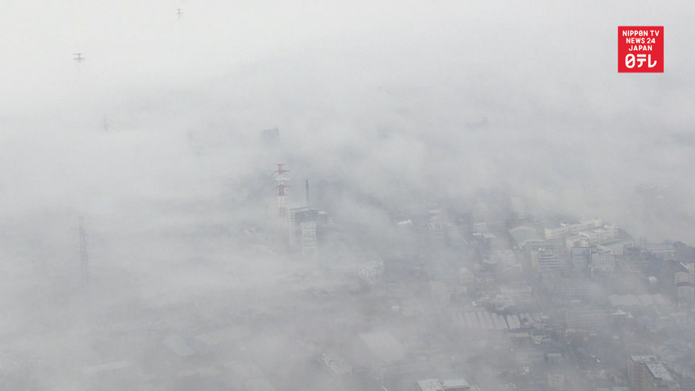 Heavy fog disrupts public transportation in and around Tokyo