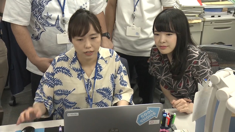 First Reiwa work day with cool biz