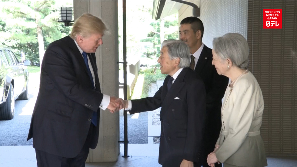 Trump speaks before US and Japanese business leaders