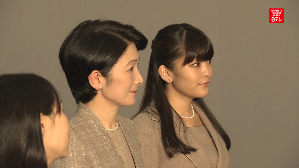 Princess Mako visits Monet exhibition