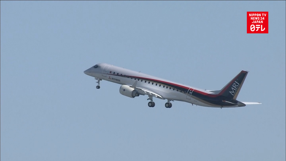 Japan-made commercial jet takes flight