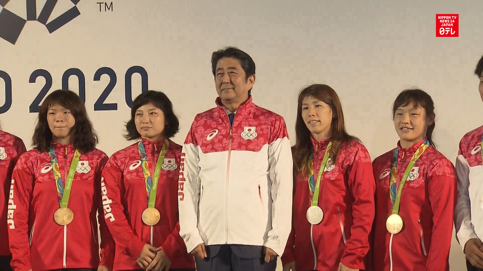 Prime Minister Abe praises Olympians