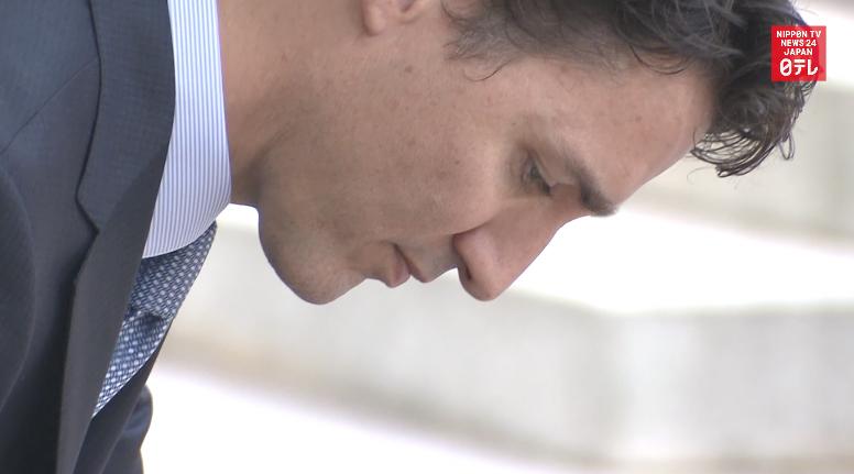 Canadian PM visits Meiji Shrine