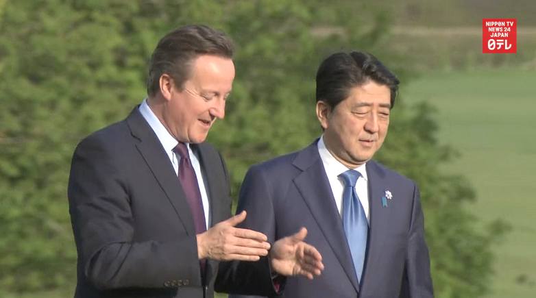 Abe tours Europe ahead of G7
