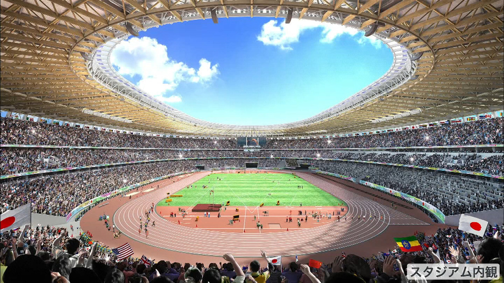 Olympic stadium, hold the flame