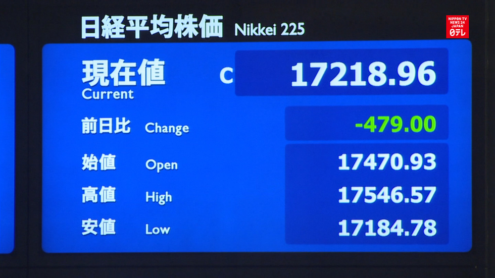 Tokyo stocks continue slide