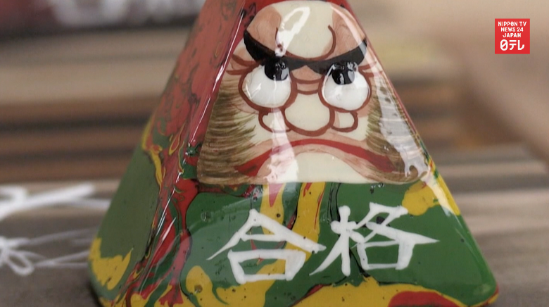 Good-luck dolls prepped for test-taking students