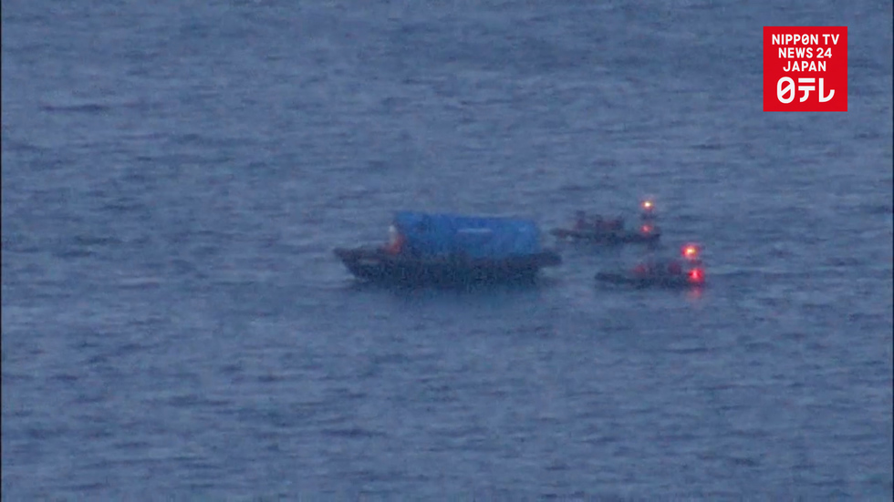 North Korean vessel tries to escape