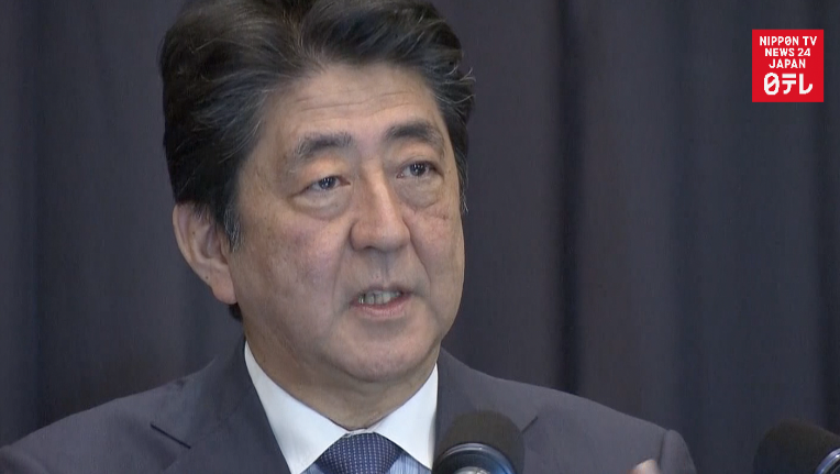 Abe seeks maximum pressure on N.Korea 