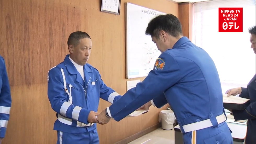 Police thank toll road firm for preventing accident