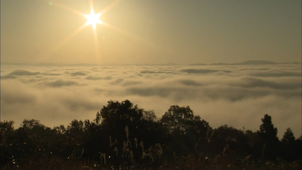 Sea of fog appears in western Japan