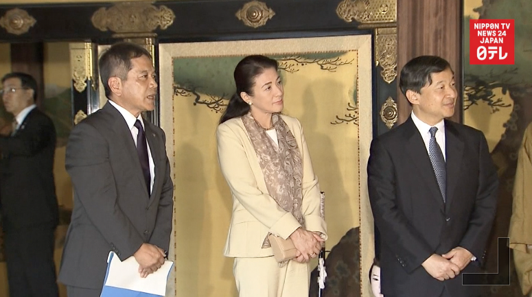 Crown Prince and Princess tour Nijo Castle