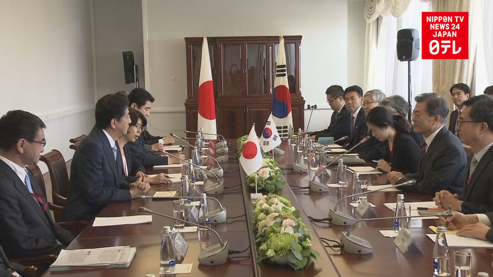 Abe, Moon agree to boost pressure on N.Korea