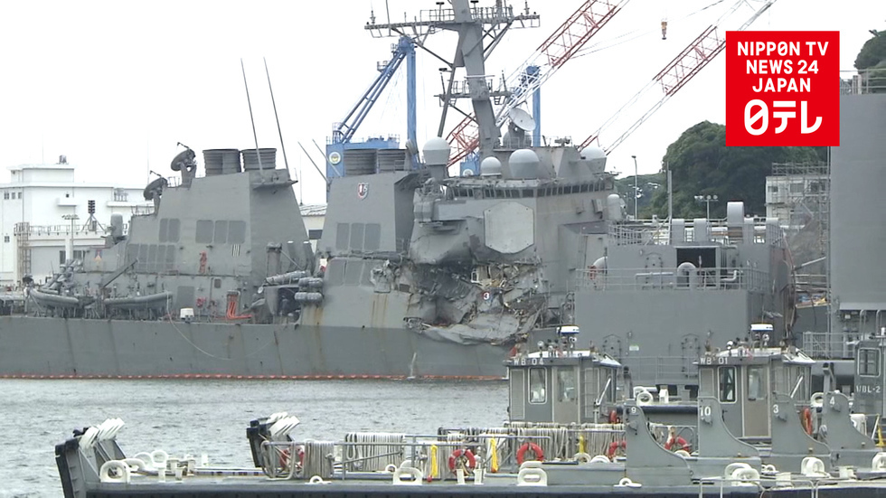 US destroyer possibly at fault in collision