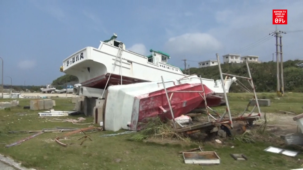 Yonaguni residents begin post-typhoon recovery