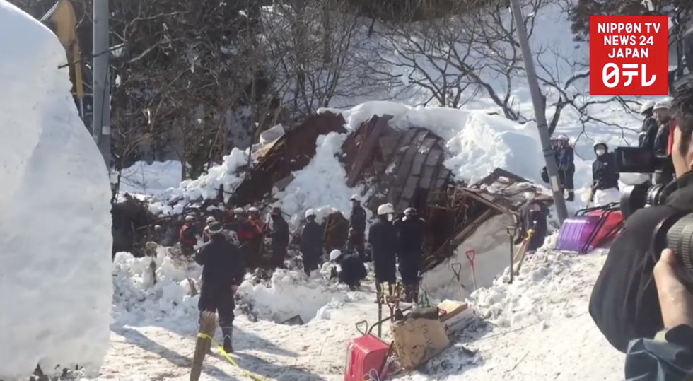 Snow-laden roof crushes man
