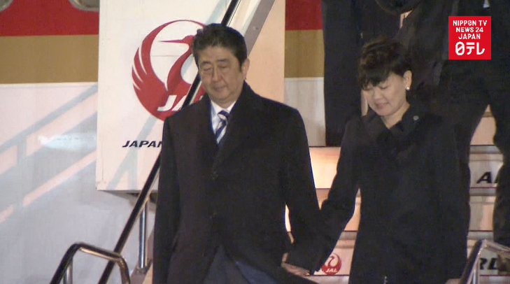Abe returns stressing fruitful summit with Trump