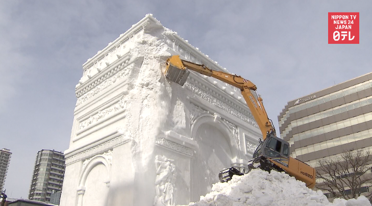 Sapporo Snow Festival ends banner year 