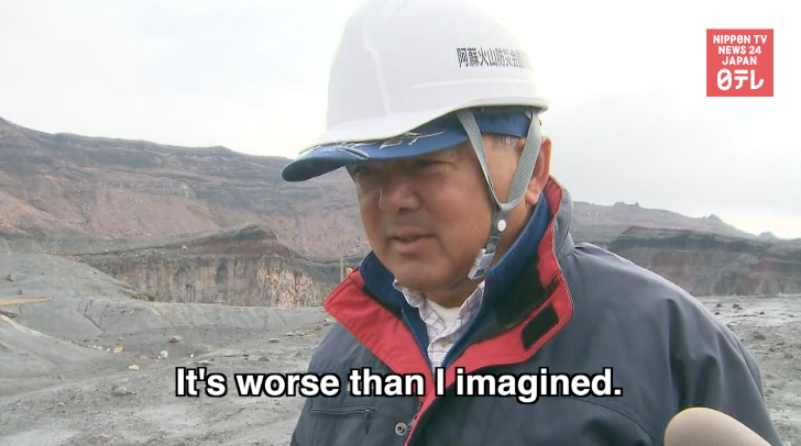 Video shows Mt. Aso post-eruption