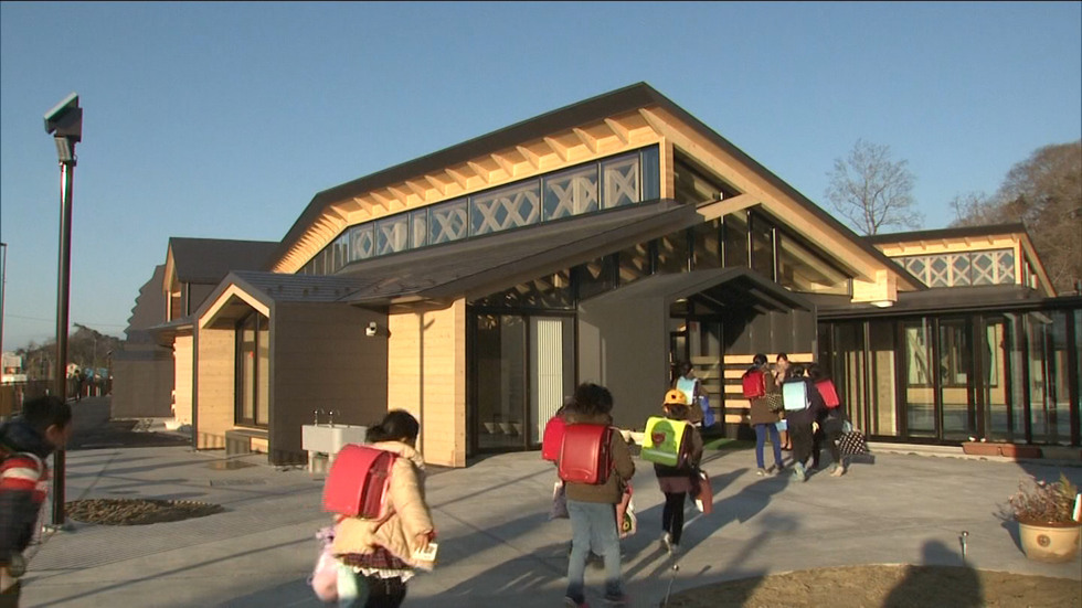 Rebuilt school opens in Miyagi