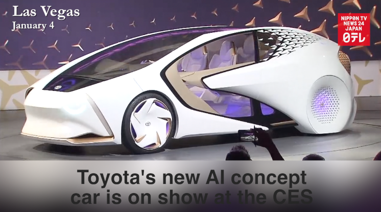 Toyota shows AI car at Consumer Electronics Show