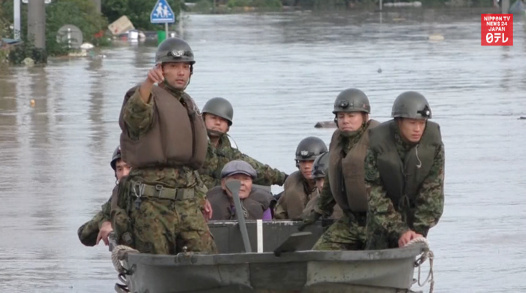 Flooding spreads to northern Japan