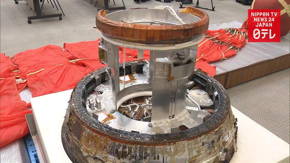 Space agency shows ISS recovery capsule 